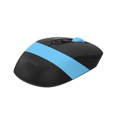 Мышь A4Tech Fstyler FG10S черный/синий оптическая 2000dpi silent беспров. USB для ноутбука 4but (FG10S BLUE)