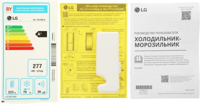 Холодильник LG GA-B419SEJL 2-хкамерн. бежевый глянц. инвертер