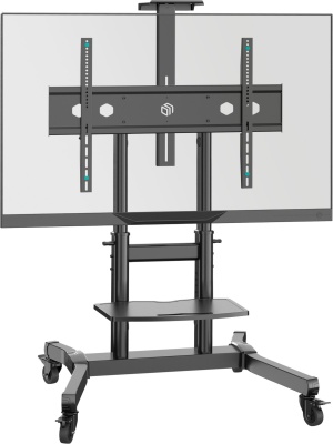 Стойка для телевизора Onkron TS1891 черный 50"-90" макс.100кг напольный мобильный
