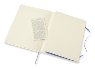 Блокнот Moleskine CLASSIC SOFT QP621B42 XLarge 190х250мм 192стр. линейка мягкая обложка голубая гортензия