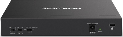 Коммутатор Mercusys MS110P (L2) 10x100Мбит/с 8PoE+ 65W неуправляемый