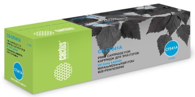 Картридж лазерный Cactus CS-CF541A CF541A голубой (1400стр.) для HP LJ M254dw/M280nw/M281fdn