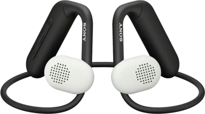 Гарнитура накладные Sony WI-OE610 черный/белый беспроводные bluetooth нашейный держатель (WI-OE610/BQ E)