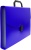 Портфель Бюрократ -BPP6BLUE 6 отдел. A4 пластик 0.7мм синий