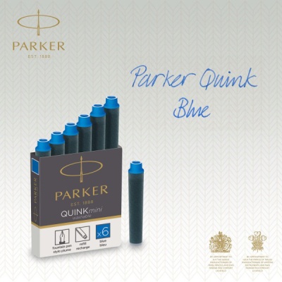 Картридж Parker Quink Z17 Mini (1950409) синие чернила для ручек перьевых (6шт)
