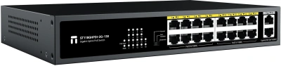 Коммутатор Netis ST118GHPDI-2G-130 (L2) 16x100Мбит/с 2x1Гбит/с 16PoE 130W неуправляемый