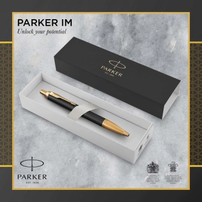 Ручка шариков. Parker IM Premium K323 (1931667) Black GT M син. черн. подар.кор.