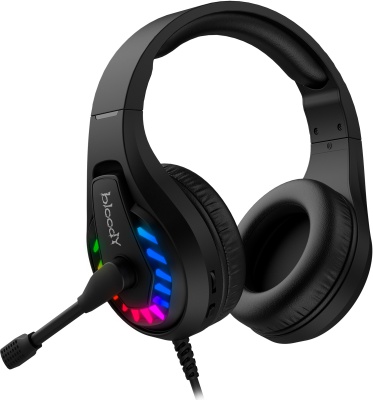 Наушники с микрофоном A4Tech Bloody G230 черный 2м накладные USB оголовье (G230)