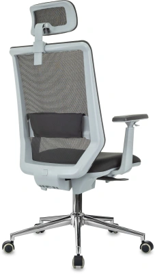 Кресло эргономичное Бюрократ MC-G612N-H черный Elastic-102 Neo Black сетка/ткань с подголов. крестов. металл хром