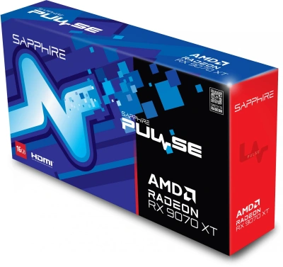 Видеокарта Sapphire PCI-E 5.0 11348-03-20G PULSE AMD RADEON RX 9070 XT GAMING 16GB AMD Radeon RX 9070XT 16Gb 256bit GDDR6 2400/20000 HDMIx2 DPx2 HDCP Ret