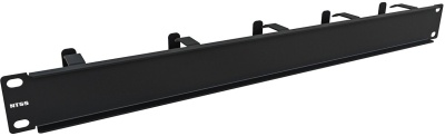 Кабельный органайзер горизонтальный NTSS NTSS-HORG-1U-5(45)-BL односторонний кольца 1U шир.:19" глуб.:45мм