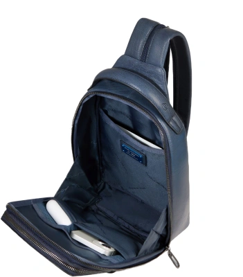 Рюкзак слинг мужской Piquadro Solm CA7028S141/AV серо-голубой натур.кожа