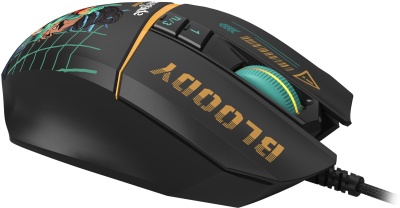 Мышь A4Tech Bloody W63 Max Renegade черный/рисунок оптическая 12000dpi USB (W63 MAX)
