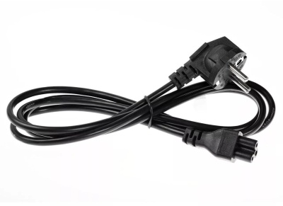 Кабель Premier 5-282CU IEC C5 (3-pin) Евровилка угловой 1.8м (5-282CU(0.75) 1.8) черный (Bulk)