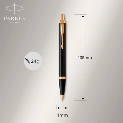 Ручка шариков. Parker IM Core K321 (1931666) Black GT M син. черн. подар.кор.