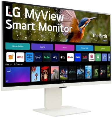 Монитор LG 31.5" MyView 32SR85U-W белый IPS LED 16:9 HDMI M/M Cam матовая HAS 400cd 178гр/178гр 3840x2160 60Hz 4K USB 7.7кг