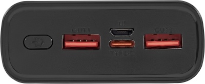 Мобильный аккумулятор Digma DGPF20A 20000mAh QC3.0/PD3.0 22.5W 3A 2xUSB-A/USB-C черный (DGPF20A22PBK)