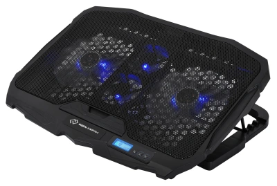 Подставка для ноутбука Digma D-NCP170-4 17" 390x280x28мм 2xUSB 4x 70/125ммFAN 750г черный