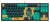 Клавиатура A4Tech AT87 Renegade черный/зеленый USB for gamer LED (AT87) кабель 1.8м