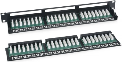 Патч-панель Cabeus PLHD-48-CAT.6-DUAL 19" 1U 48xRJ45 кат.6 UTP