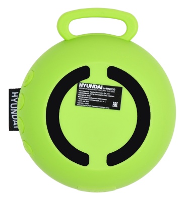 Колонка порт. Hyundai H-PAC130 св.зеленый 3W 1.0 BT 10м 300mAh