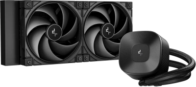Система водяного охлаждения Deepcool LE240 V2 Zero ARGB Soc-AM5/AM4/1200/1700/1851 черный 4-pin 28.2-31.6dB Al 220W 1266gr Ret (R-LE240ZERO-BKLNMD-G-1)