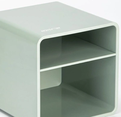 Подставка Deli NS011green Nusign 2отд. для письменных принадлежностей 84х84х86мм зеленый пластик