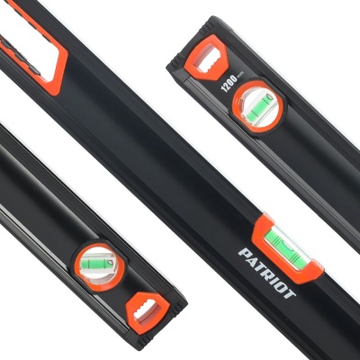 Уровень Patriot Platinum LCP-800L пузырьковый 3глаз. магнит. черный/оранжевый (350005513)
