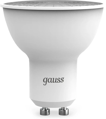Лампа светодиодная Gauss 101506209 9Вт цок.:GU10 рефлек. 220B св.свеч.бел.нейт. MR16 (упак.:10шт)