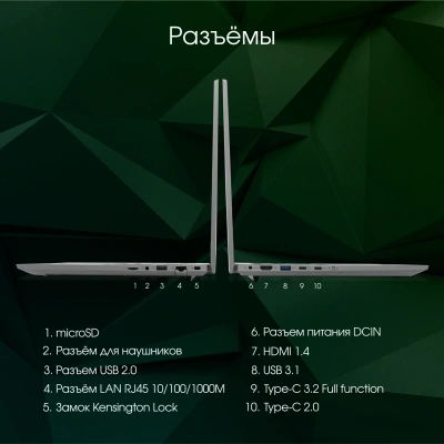 Ноутбук Digma Pro Fortis M Core i5 1334U 16Gb SSD512Gb Intel Iris Xe graphics 15.6" IPS FHD (1920x1080) Windows 11 Pro grey WiFi BT Cam 4250mAh (DN15P5-ADXW06)