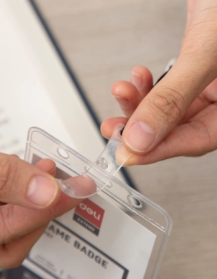 Шнур для бейджа Deli E5764 48.5х1см нейлон ассорти (упак.:20шт) пластиковый пакет