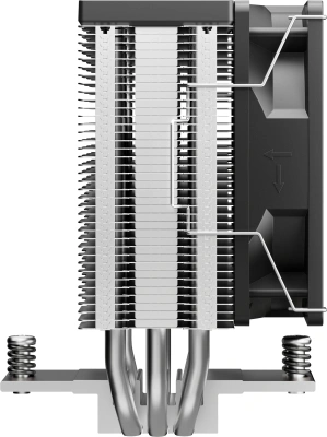 Устройство охлаждения(кулер) Deepcool AG300 G2 Soc-AM5/AM4/1200/1700/1851 серебристый/черный 4-pin 24.59-31dB Al+Cu 160W 416gr Ret (R-AG300-BKAMMG2)