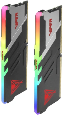 Память DDR5 2x16GB 6800MHz Patriot PVVR532G680C34K Viper Venom RGB RTL Gaming PC5-54400 CL34 DIMM UDIMM 288-pin 1.4В kit с радиатором Ret