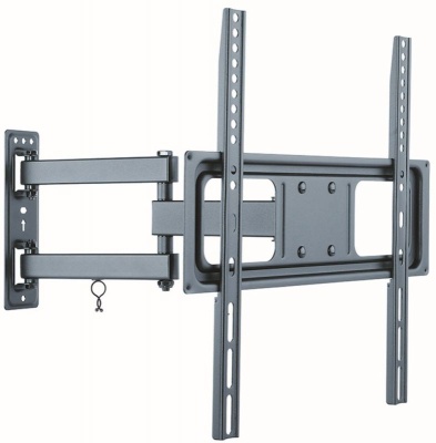 Кронштейн для телевизора Ultramounts UM872 черный 32"-55" макс.35кг настенный поворотно-выдвижной и наклонный