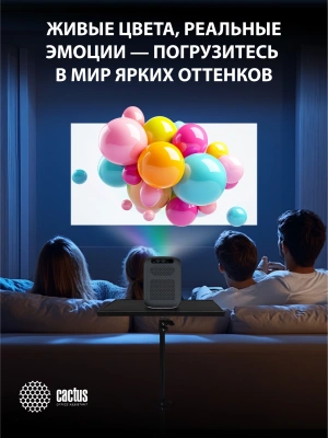 Проектор Cactus CS-PRC.07B.Full HD-A LCD 9400Lm LS 350Lm ANSI (1920x1080) 2000:1 ресурс лампы:50000часов 1xUSB typeA 1xHDMI 1кг