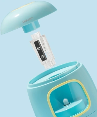 Точилка для карандашей электрическая Deli VA13BLUE пластик синий