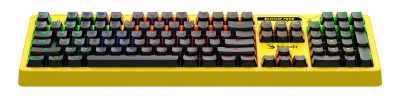 Клавиатура A4Tech B810RC Punk механическая желтый/черный USB for gamer LED (B810RC ( PUNK YELLOW )) кабель 1.8м