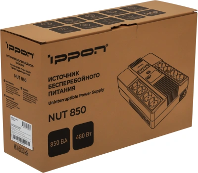 Источник бесперебойного питания Ippon Nut 850 480Вт 850ВА черный