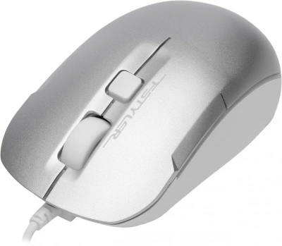 Мышь A4Tech Fstyler FM26S серебристый/белый оптическая 1600dpi silent USB для ноутбука 4but (FM26S USB (ICY WHITE))
