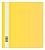 Папка-скоросшиватель Бюрократ Люкс -PSL20A5YEL A5 прозрач.верх.лист пластик желтый 0.14/0.18