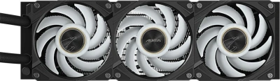 Система водяного охлаждения Gigabyte Aorus Waterforce X II 360 ARGB Soc-TR4/sTR5/AM5/AM4/1200/1700/1851 черный 4-pin 12-37.5dB Al LCD Ret (GP-AORUS WATERFORCE X II 360)