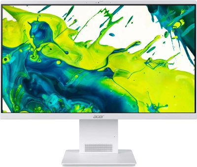 Моноблок Acer Aspire S24B-GMTL-H 23.8" Full HD Core Ultra 7 155H (1.4) 16Gb SSD512Gb Arc graphics Eshell GbitEth WiFi BT 90W клавиатура мышь Cam белый 1920x1080