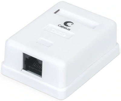 Розетка Cabeus WS-8P8C-CAT.5E-1 комп. Dual IDC кат.5E UTP бел.