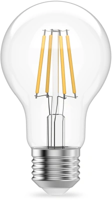 Лампа филам. Gauss Filament 9Вт цок.:E27 груша 220B св.свеч.бел.нейт. (упак.:10шт) (22229)