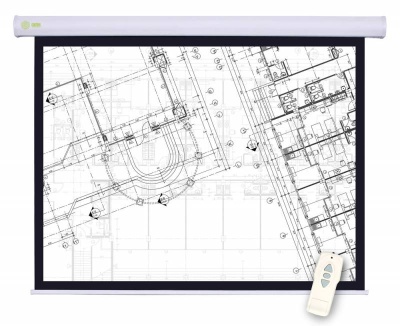 Экран Cactus 100" 180x180см Motoscreen CS-PSM-180x180 1:1 настенно-потолочный рулонный (моторизованный привод)