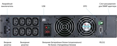 Источник бесперебойного питания Powercom Macan MRT-3000SE 3000Вт 3000ВА черный