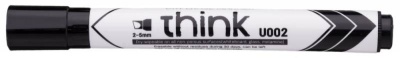 Маркер для досок Deli EU00220 Think скошенный пиш. наконечник 2-5мм черный