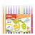 Фломастеры Deli EC10324 Color Emotion кисть смываемые 24цв. пластиковый пенал (24шт.)