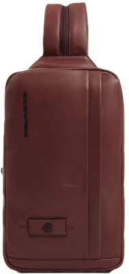 Рюкзак слинг Piquadro Russel CA6764W137/CU красное дерево натур.кожа