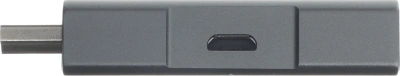 Переходник аудио-видео Cactus CS-HDMI-DP-ADR HDMI (m)/DisplayPort (f) позолоч.конт. серый